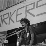 1985: Jay Naidoo, first General Secretary of the Congress of South African Trade Unions (COSATU), at its launch in Durban. (Photograph by Paul Weinberg / South Photos / Africa Media Online)
