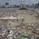 November 2017: A tide of plastic detritus washes into Durban’s harbour and up on the surrounding beaches every year. Despite regular clean-up campaigns, a fresh influx of plastic appears after each heavy rainfall. (Photograph by Johnny Vassilaros)