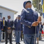 11 December 2018: Western Cape Commissioner Khombinkosi Jula, Police Minister Bheki Cele and Police Commissioner Khehla Sitole at the opening of a new police station in Samora Machel in Cape Town. (Photograph by Gallo Images/Netwerk 24/Adrian de Kock)