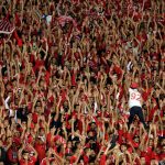 4 November 2017: A human sea of fans at the Mohammed V Stadium in Casablanca, Morocco, during the CAF Champions League Final between Wydad Casablanca and Al Ahly of Egypt. (Photograph by Youssef Boudlal/Reuters)
