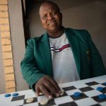 29 January 2020: World draughts champion Lubabalo Kondlo at Bra Vez's place in KwaZakhele near Port Elizabeth, a popular hangout for draughts players in the area.